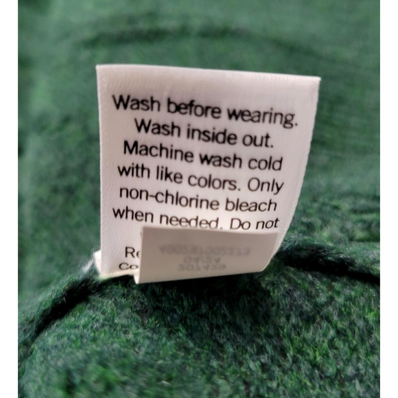 Croft & Barrow Sweater Women XXL Green Crewneck Pullover Chevron Knit Ribbed New - Picture 10 of 12